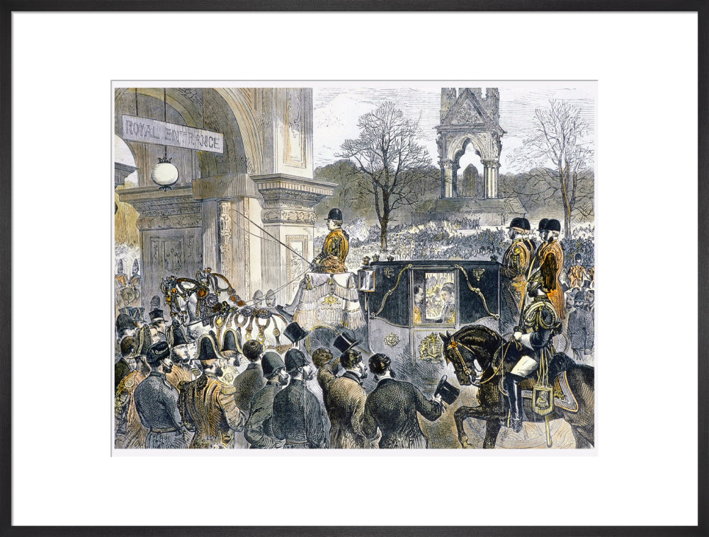 Illustration of the Official State Opening of the Royal Albert Hall Art Print