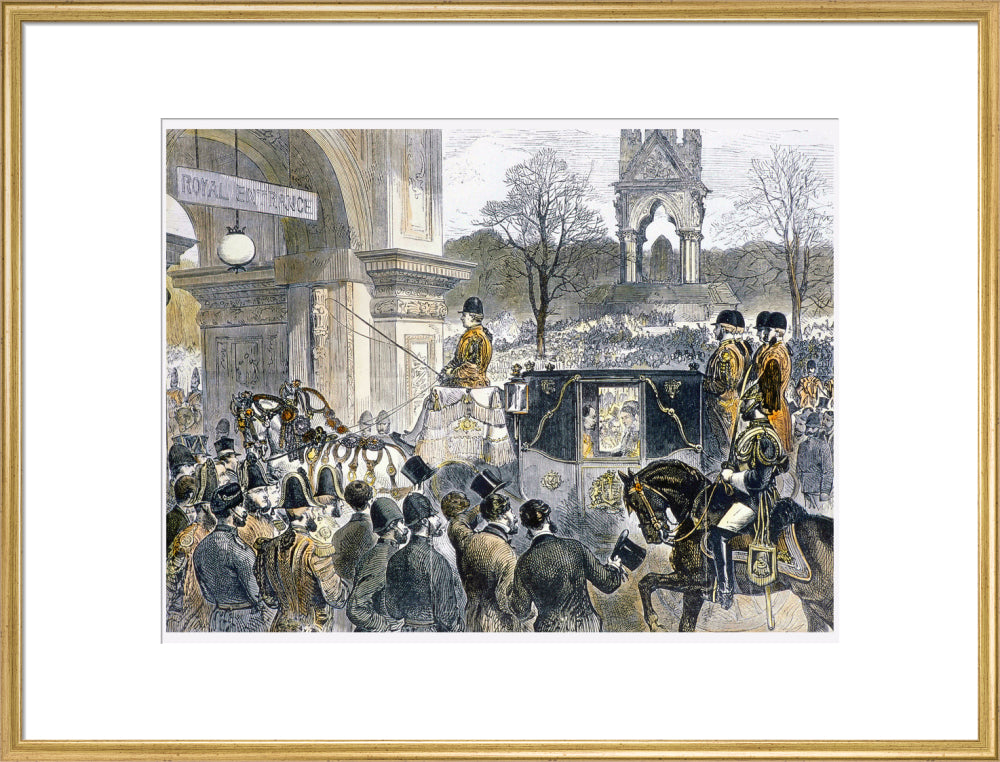 Illustration of the Official State Opening of the Royal Albert Hall Art Print
