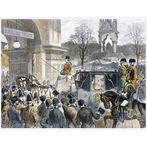 Illustration of the Official State Opening of the Royal Albert Hall of Arts and Sciences, 29 March 1871 - Royal Albert Hall