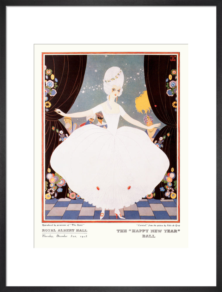 The Sphere and Tatler Ball 'The Happy New Year' Ball' Art Print
