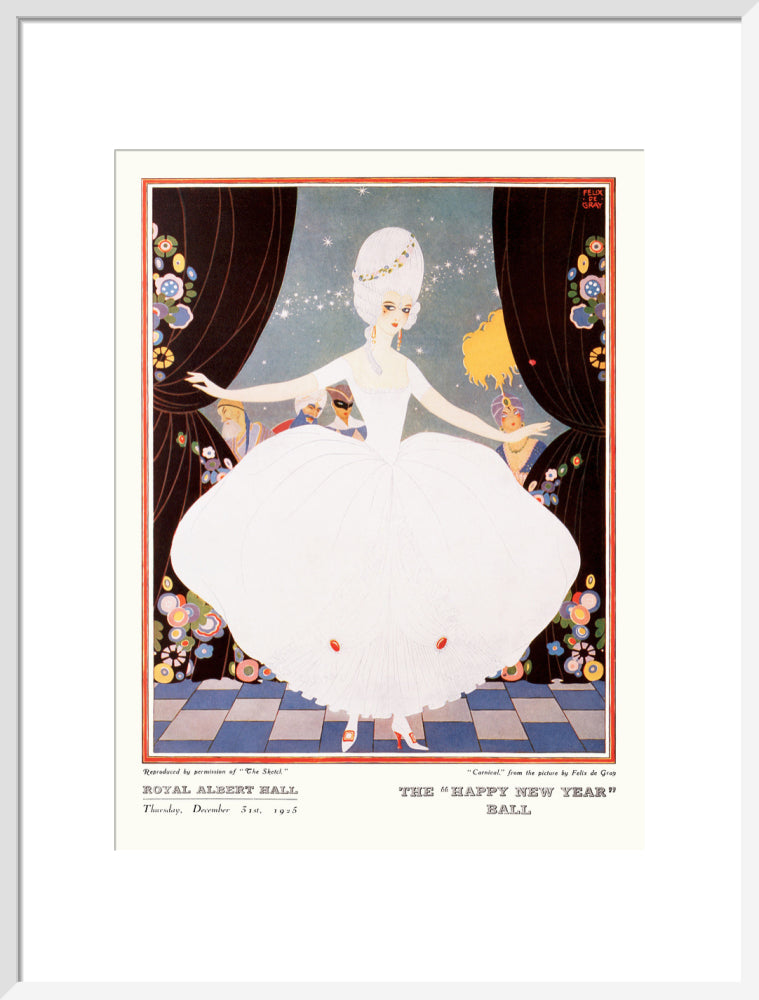 The Sphere and Tatler Ball 'The Happy New Year' Ball' Art Print