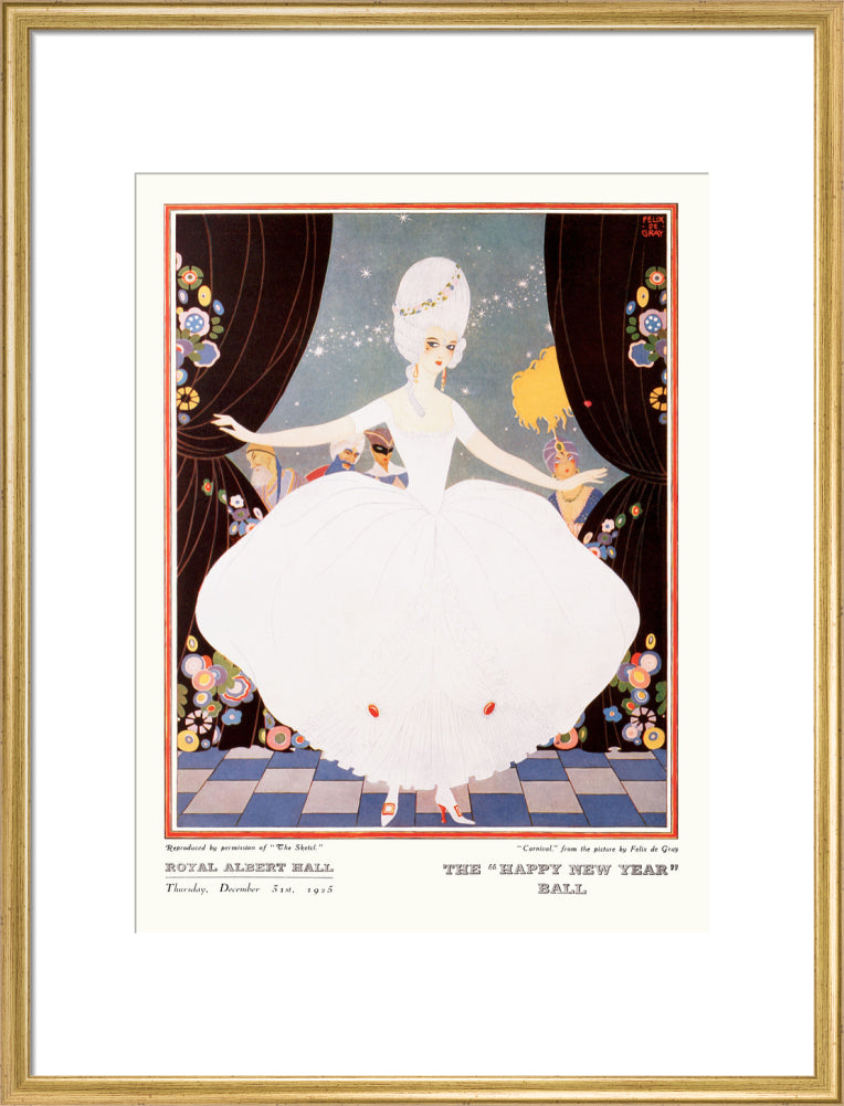 The Sphere and Tatler Ball 'The Happy New Year' Ball' Art Print