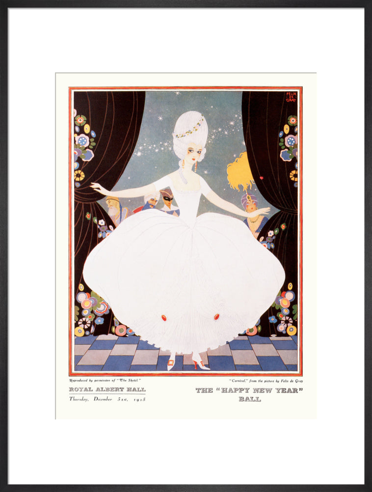 The Sphere and Tatler Ball 'The Happy New Year' Ball' Art Print