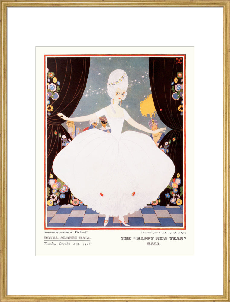 The Sphere and Tatler Ball 'The Happy New Year' Ball' Art Print