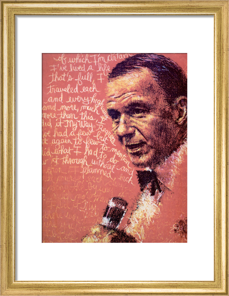 Frank Sinatra 1975 Programme Art Print