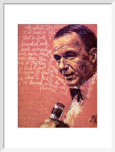 Frank Sinatra 1975 Programme Art Print