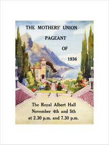 Mothers' Union Pageant 1936 Art Print