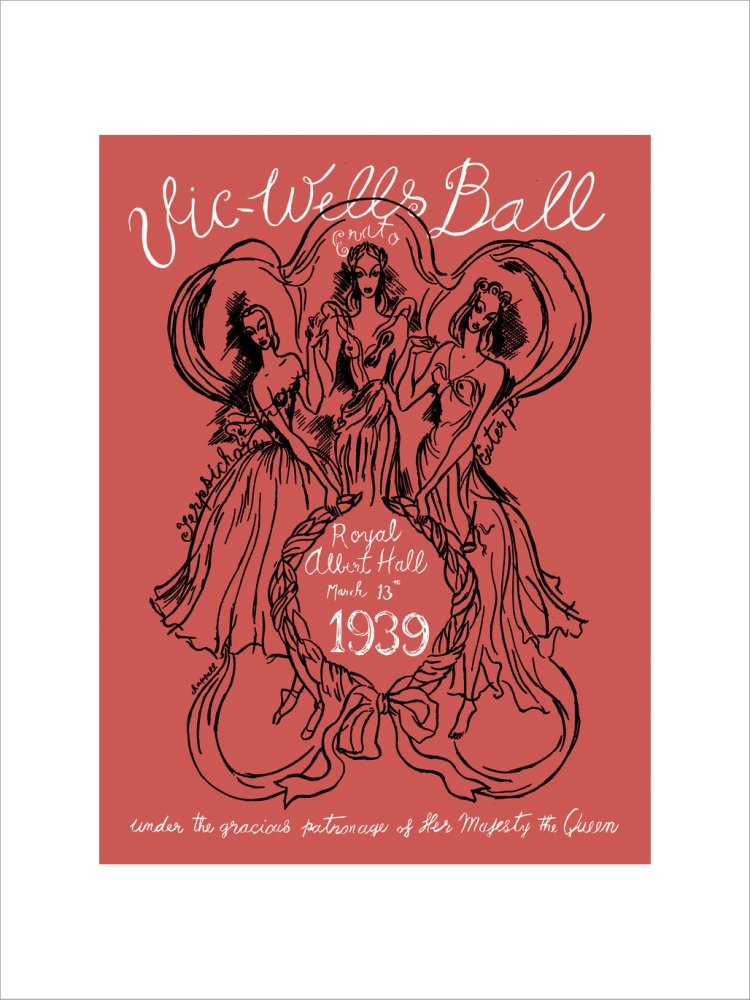 Vic-Wells Ball Art Print