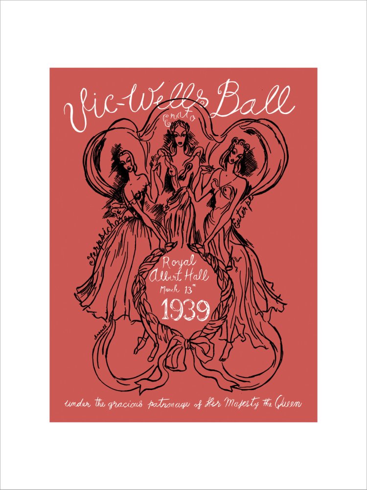 Vic-Wells Ball Art Print