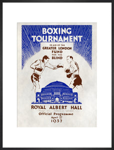 Boxing Tournament in aid of the Greater London Fund for the Blind Art Print