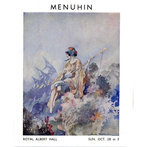 Programme for Yehudi Menuhin Concert, 28 October 1934 - Royal Albert Hall