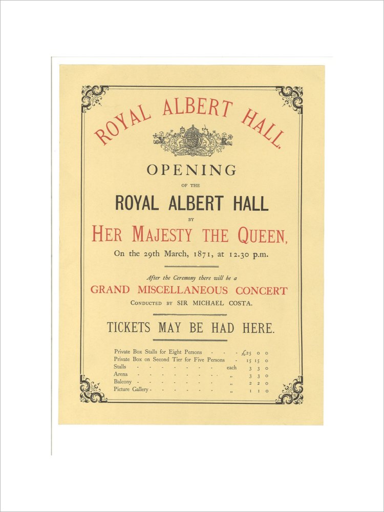 Opening of the Royal Albert Hall Art Print