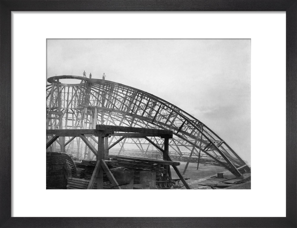 Black and White Construction of the Royal Albert Hall Art Print