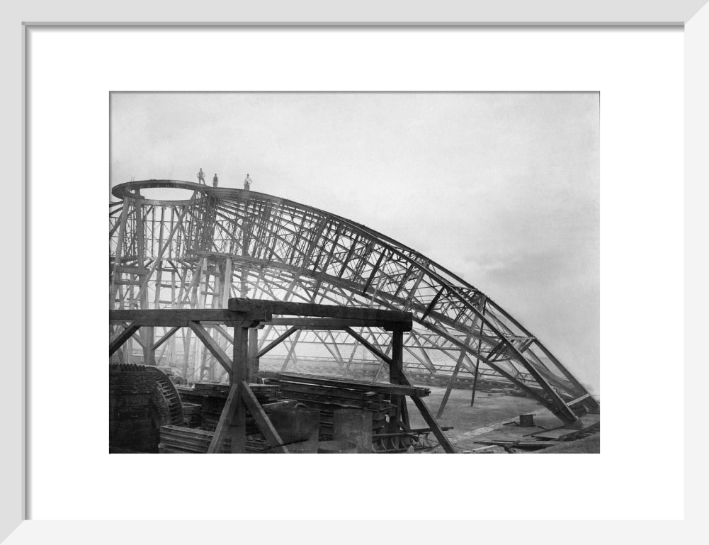 Black and White Construction of the Royal Albert Hall Art Print