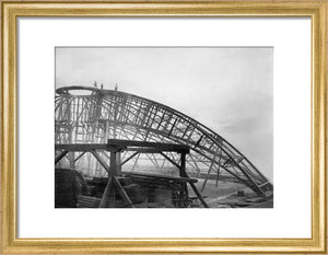 Black and White Construction of the Royal Albert Hall Art Print