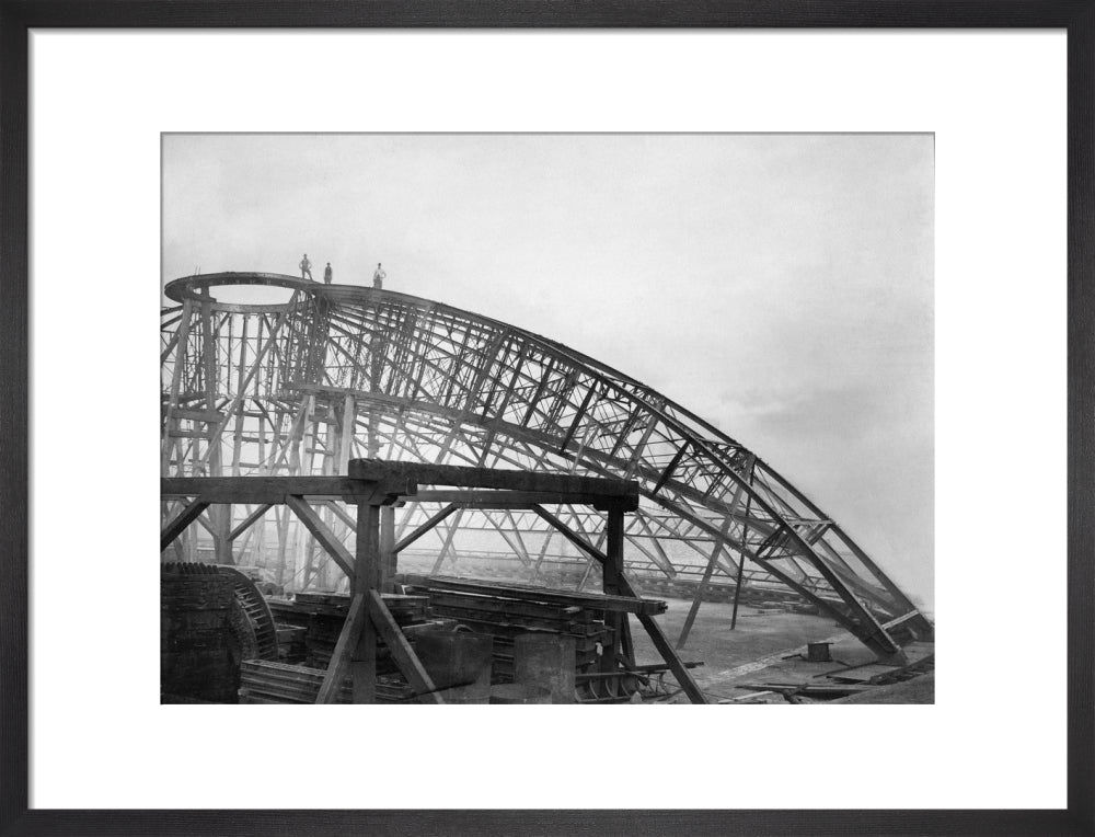 Black and White Construction of the Royal Albert Hall Art Print
