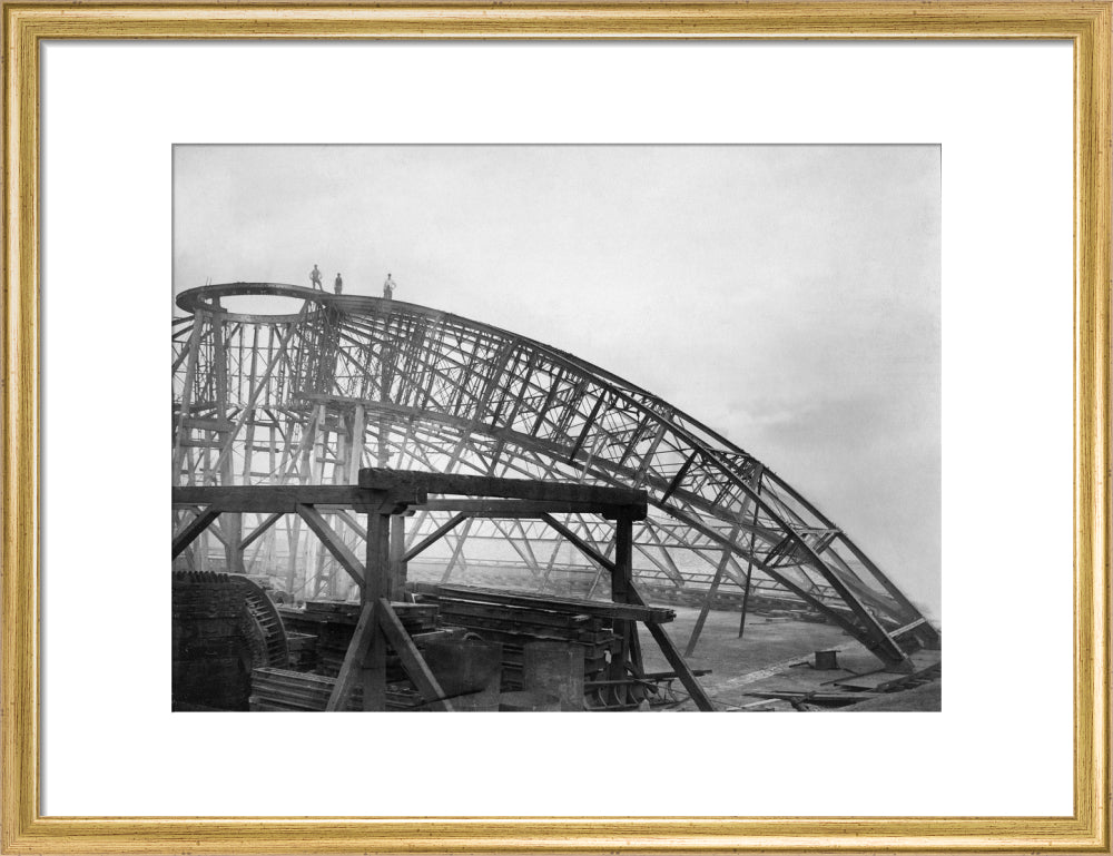 Black and White Construction of the Royal Albert Hall Art Print