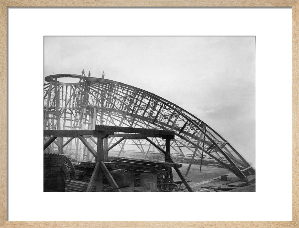 Black and White Construction of the Royal Albert Hall Art Print