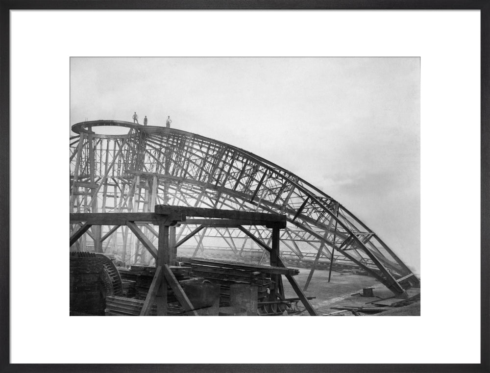 Black and White Construction of the Royal Albert Hall Art Print