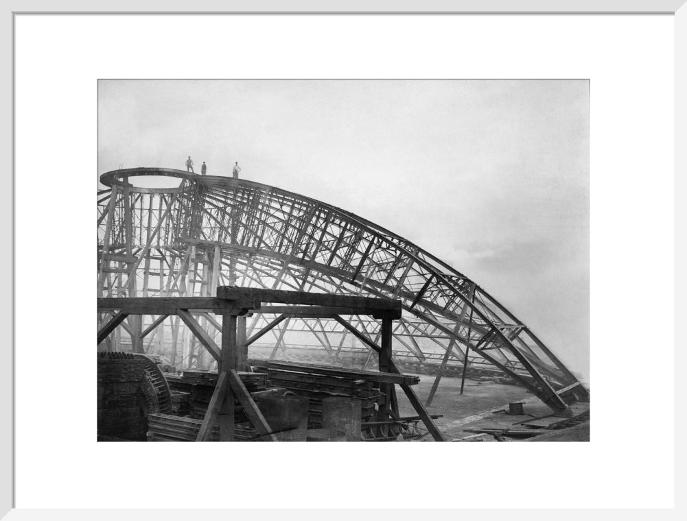 Black and White Construction of the Royal Albert Hall Art Print