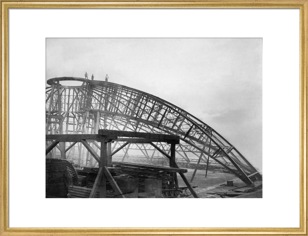 Black and White Construction of the Royal Albert Hall Art Print