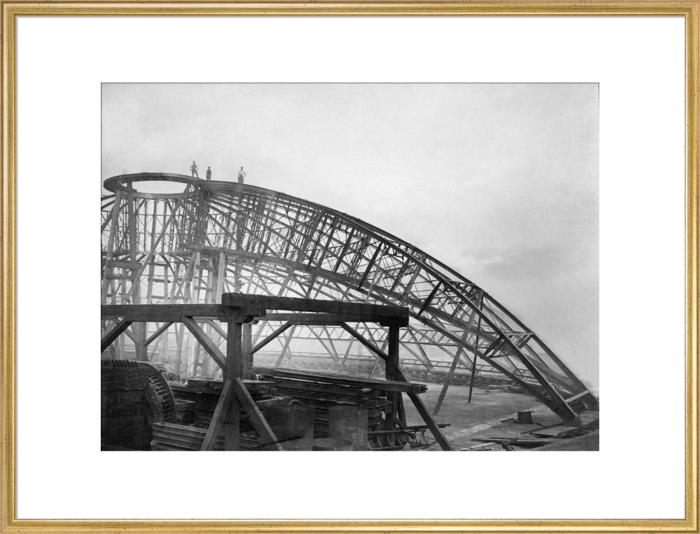 Black and White Construction of the Royal Albert Hall Art Print