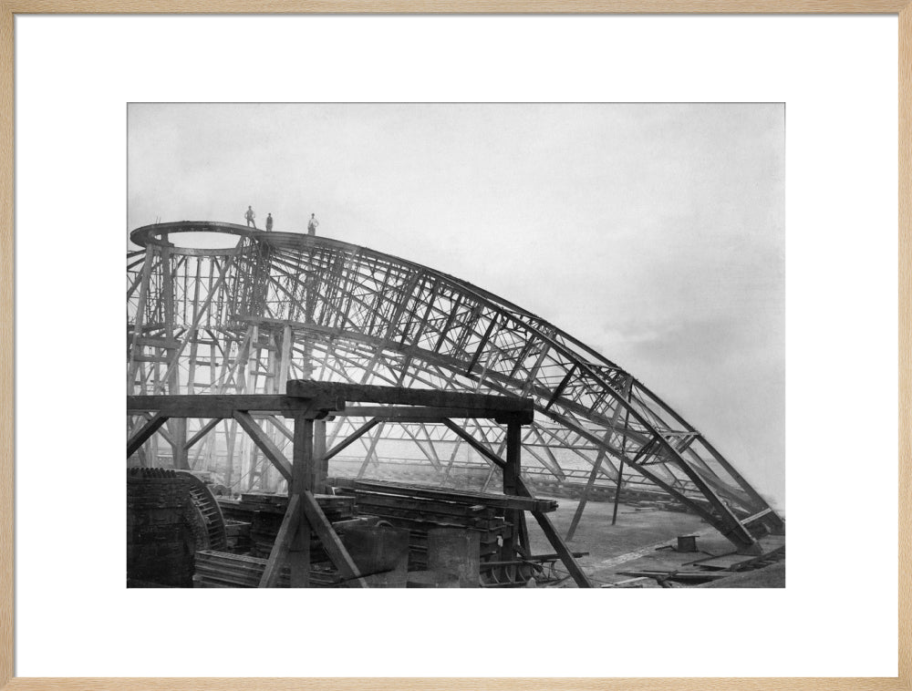 Black and White Construction of the Royal Albert Hall Art Print