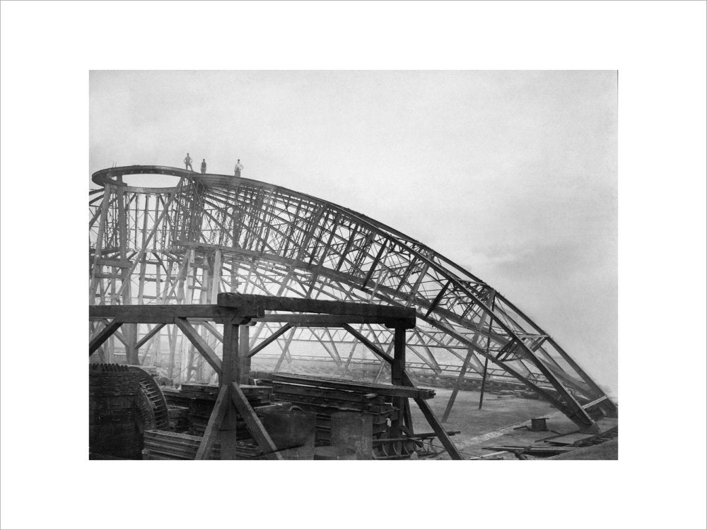 Black and White Construction of the Royal Albert Hall Art Print