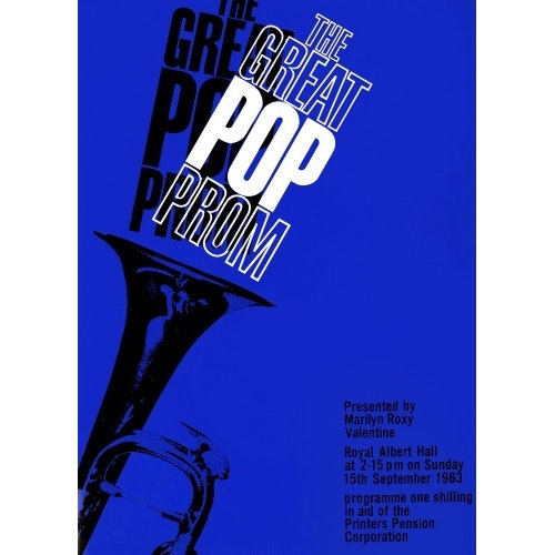 Programme for The Great Pop Prom in aid of The Printers Pension Corporation, 15 September 1963 - Royal Albert Hall