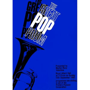 Programme for The Great Pop Prom in aid of The Printers Pension Corporation, 15 September 1963 - Royal Albert Hall