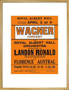 Wagner's Special Sunday Concert (1920-1921 Season) Art Print