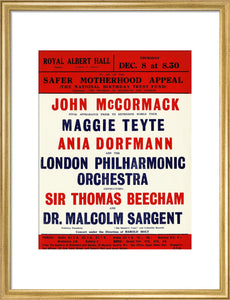 Grand Concert, in aid of the Safer Motherhood Appeal Art Print