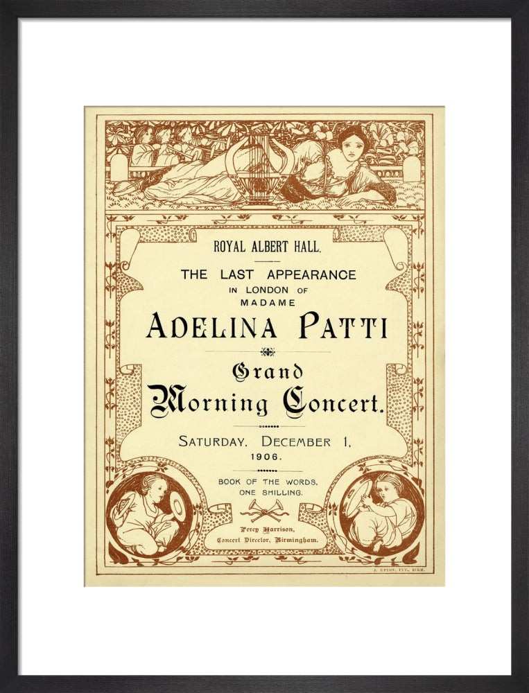 The Last Appearance in London of Adelina Patti Art Print