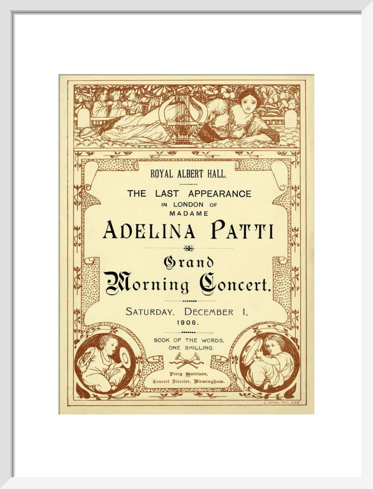 The Last Appearance in London of Adelina Patti Art Print
