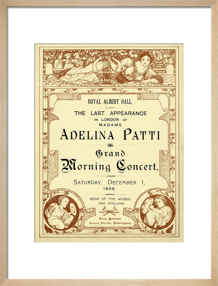 The Last Appearance in London of Adelina Patti Art Print