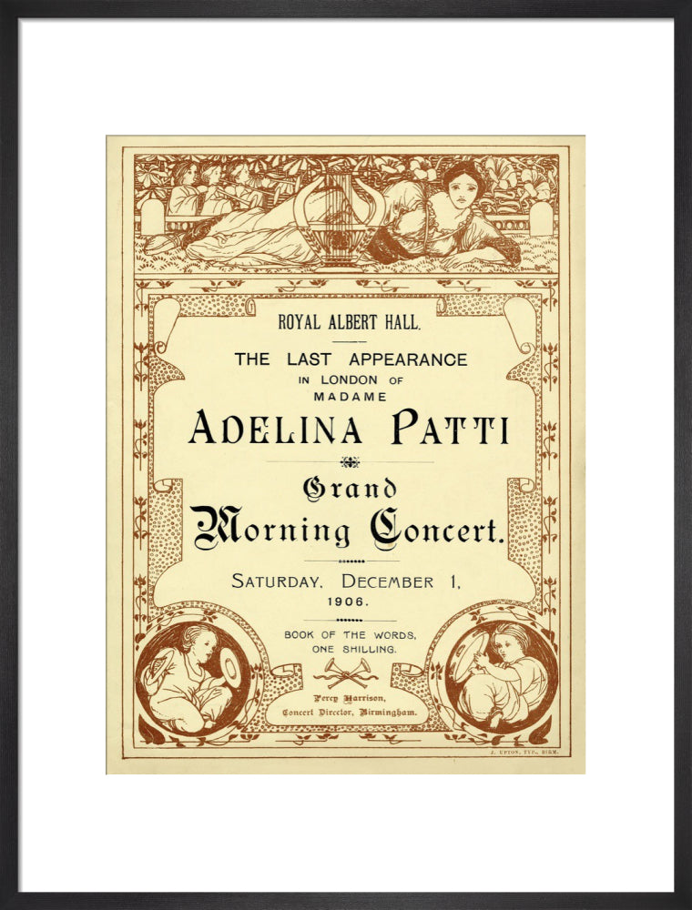 The Last Appearance in London of Adelina Patti Art Print