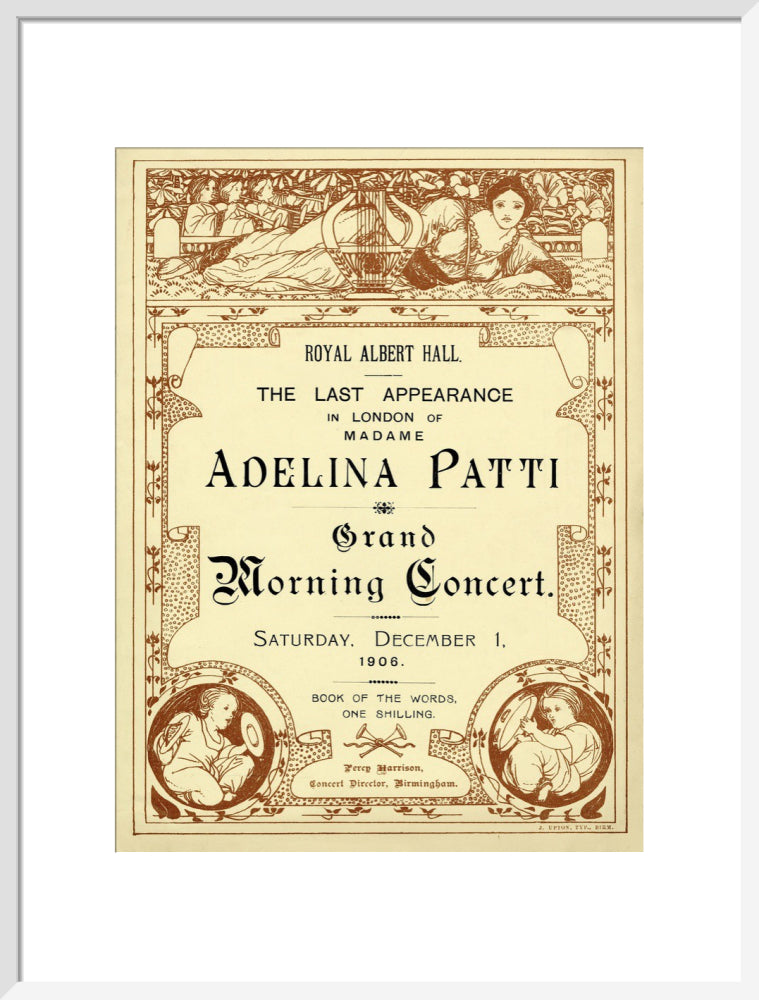 The Last Appearance in London of Adelina Patti Art Print
