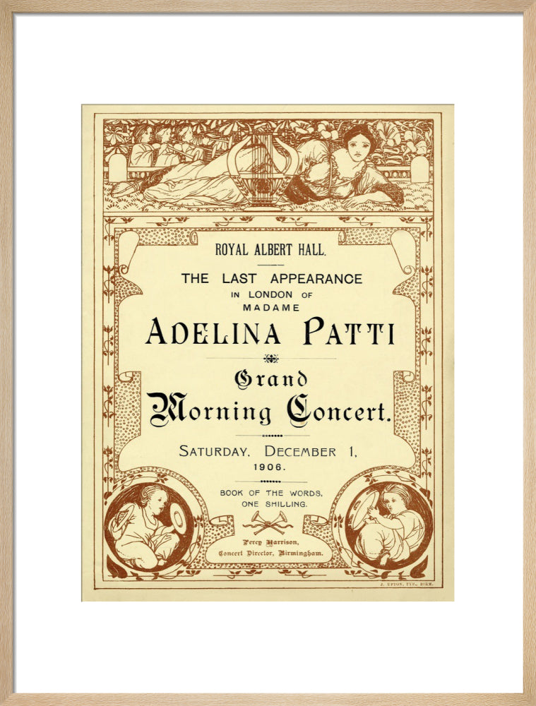 The Last Appearance in London of Adelina Patti Art Print