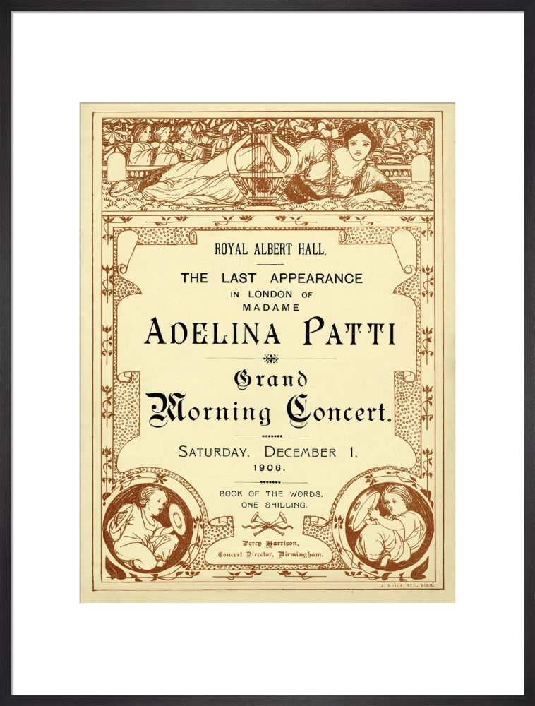 The Last Appearance in London of Adelina Patti Art Print
