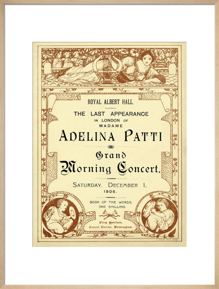 The Last Appearance in London of Adelina Patti Art Print