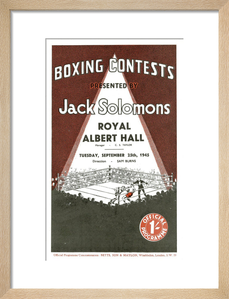 Boxing Contests 1945 Art Print