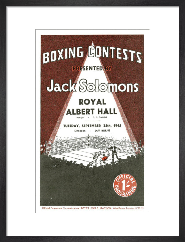 Boxing Contests 1945 Art Print