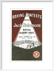 Boxing Contests 1945 Art Print