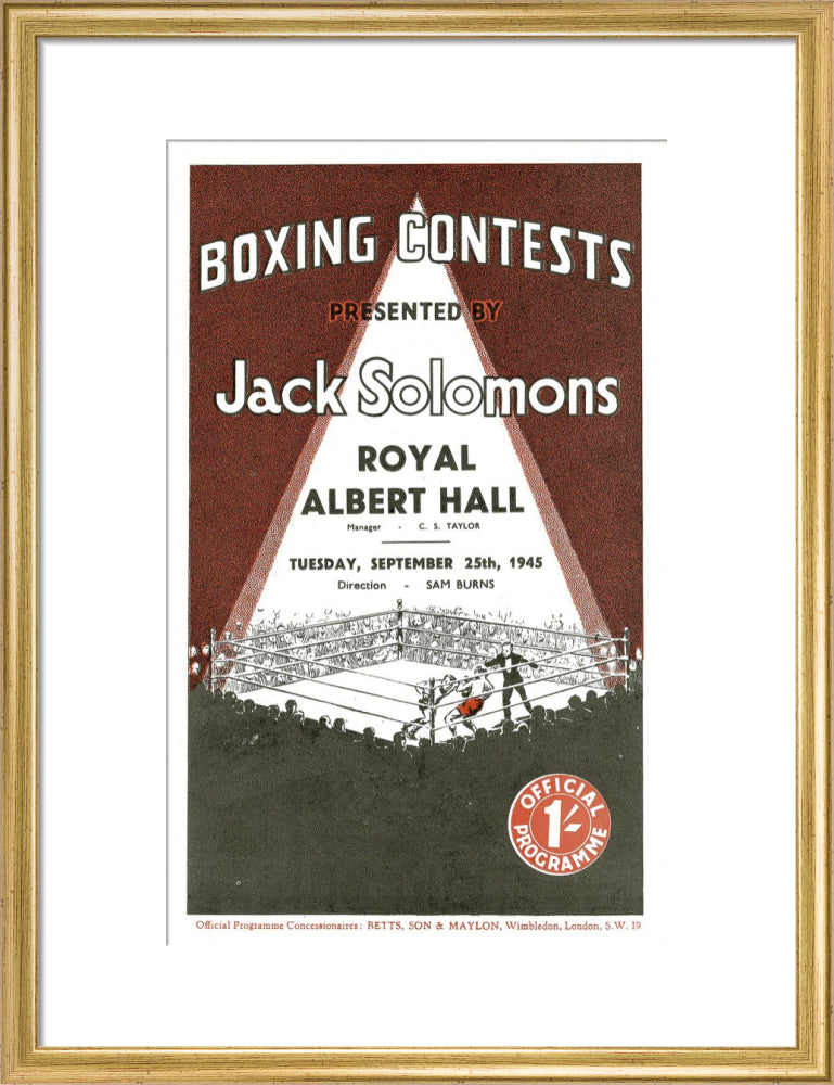 Boxing Contests 1945 Art Print