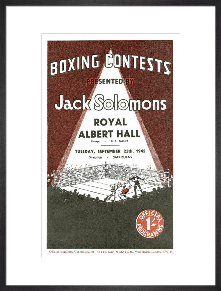 Boxing Contests 1945 Art Print