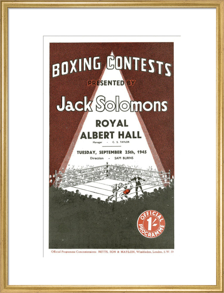 Boxing Contests 1945 Art Print