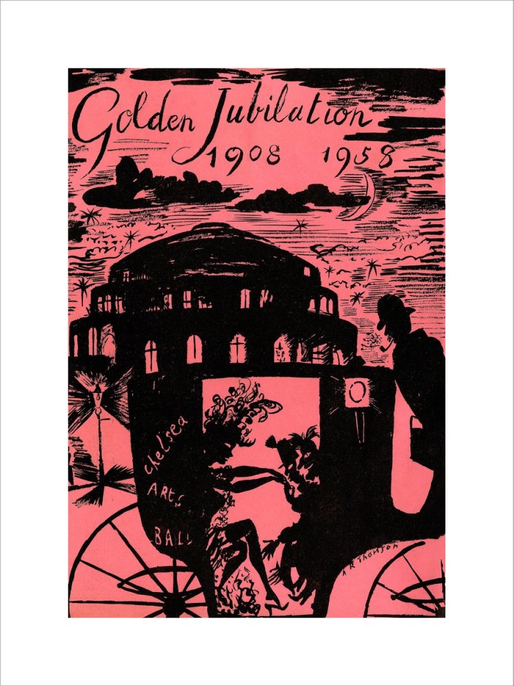 The Chelsea Arts Club Annual Ball 'Golden Jubilation' Art Print