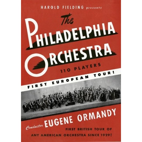 Handbill for Philadelphia Orchestra Concert, 27 May - 10 June 1949 - Royal Albert Hall