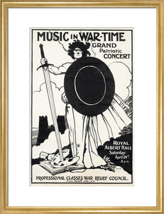 Grand Patriotic Concert, in aid of the Professional Classes War Relief Council and Recruiting Art Print