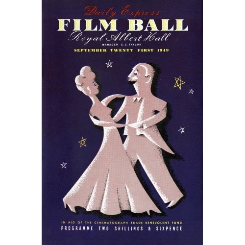 Programme for The Daily Express Film Ball, in aid of The Cinematograph Trade Benevolent Fund, 21 September 1949 - Royal Albert Hall